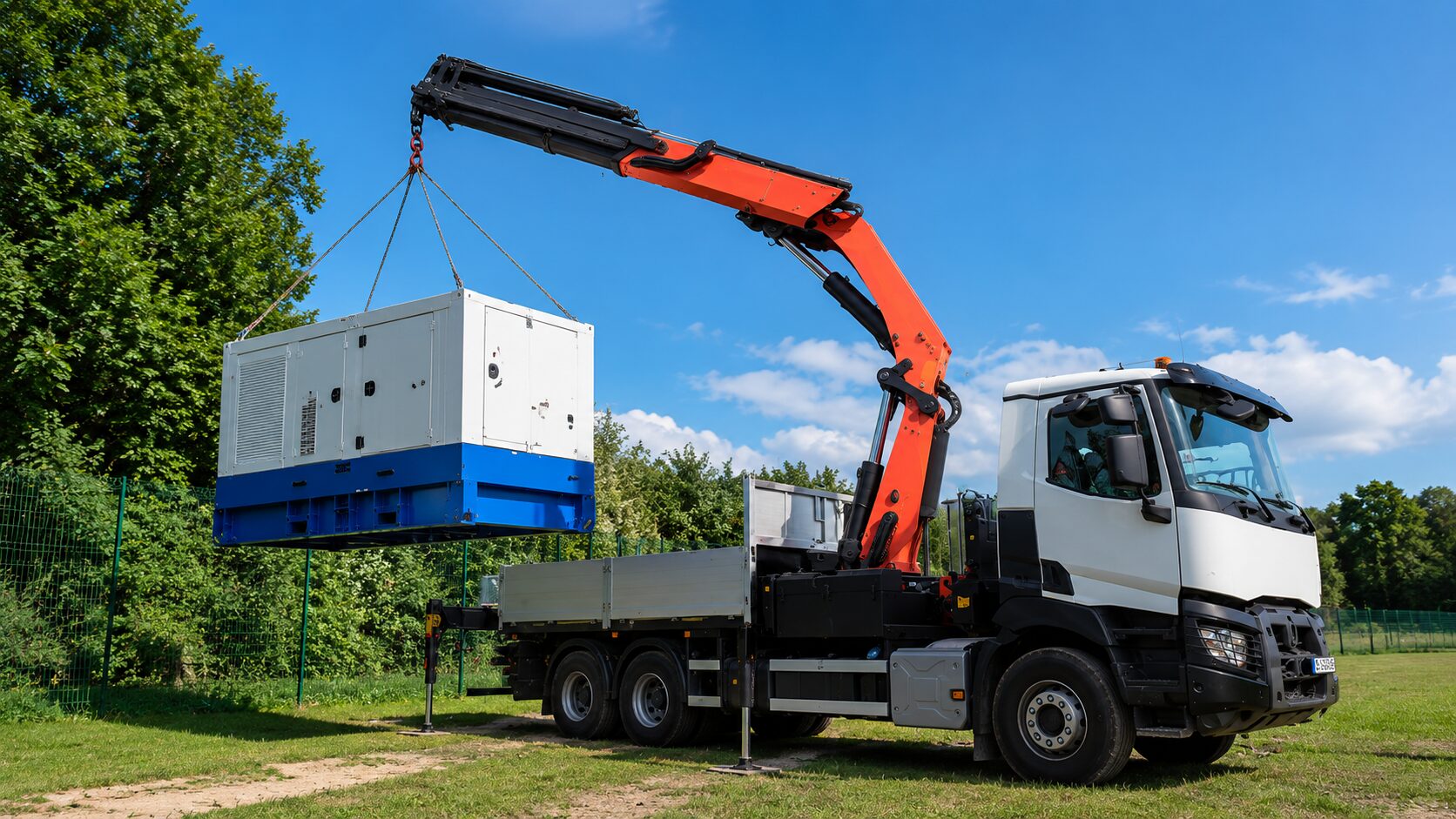 Levage de générateur électrique par TWIN Transport Levage